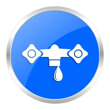 Blue web icon isolated Stock Illustration