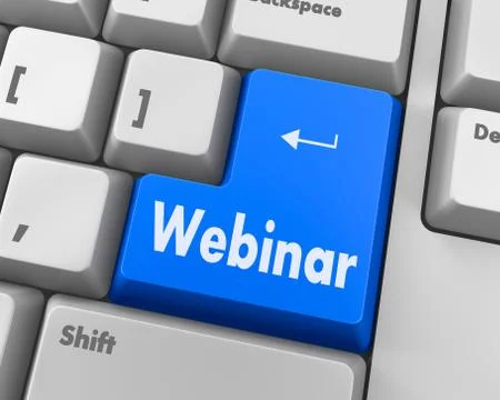 Blue webinar Stock Illustration