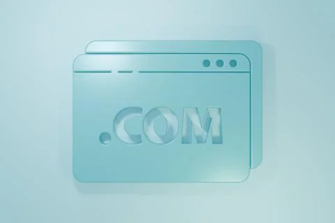 Blue Website template icon isolated on blue background. Internet communicat.. Stock Illustration
