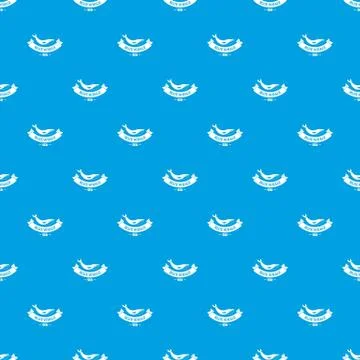 Blue whale pattern vector seamless blue イラスト素材