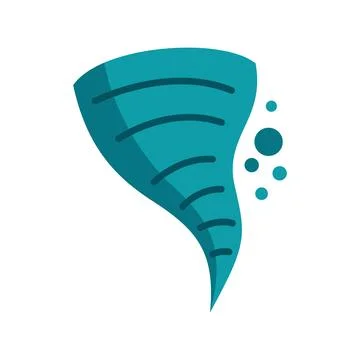Blue whirlwind spinning and creating air vortex 스톡 일러스트