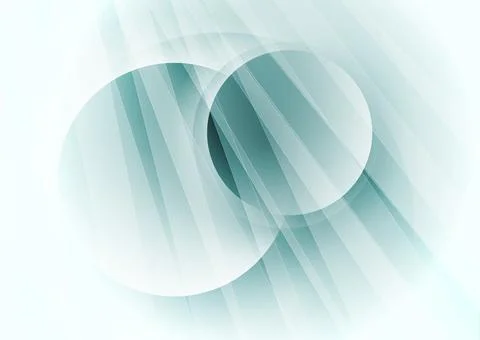Blue white abstract geometric background with glossy circles and stripes 스톡 일러스트