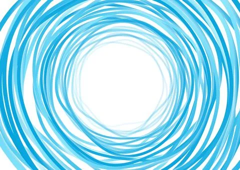Blue white abstract minimal background with circles Stock Illustration