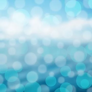 Blue white bokhe gradient background Stock Illustration