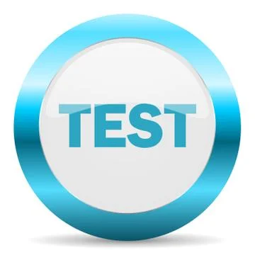 Blue white circle web glossy icon Stock Illustration
