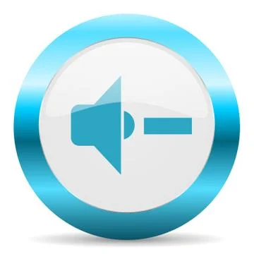 Blue white circle web glossy icon Stock Illustration