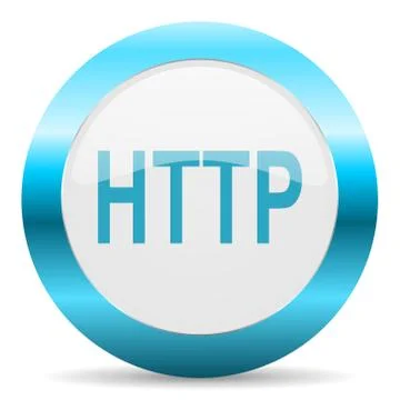 Blue white circle web glossy icon Stockillustratie