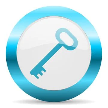 Blue white circle web glossy icon Stock Illustration