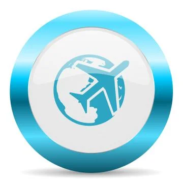 Blue white circle web glossy icon Stock Illustration