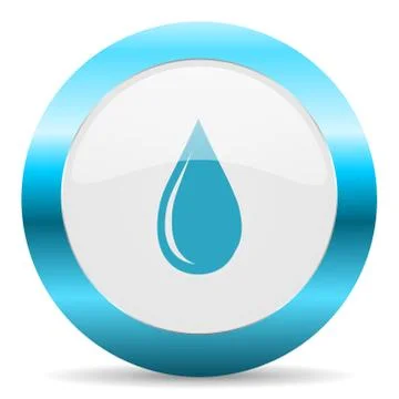 Blue white circle web glossy icon Stock Illustration