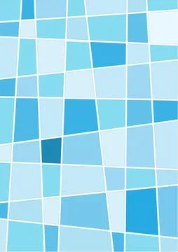 Blue, white  geometric rumpled triangular low poly style gradient illustratio Stock Illustration