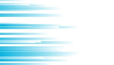 Blue white geometric stripes abstract tech background Illustrazione stock
