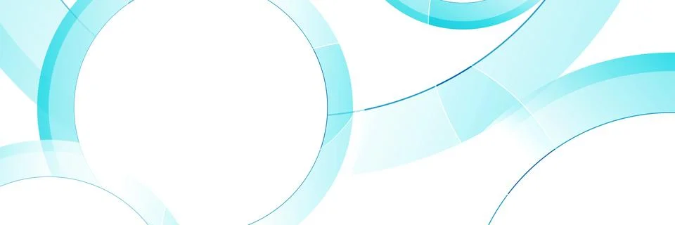 Blue white geometric tech background with abstract glossy circles 스톡 일러스트