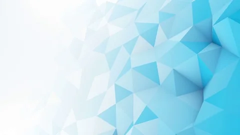 Blue white gradient polygonal surface loopable 3D animation 4k UHD (3840x2160) Stock Footage 73466103
