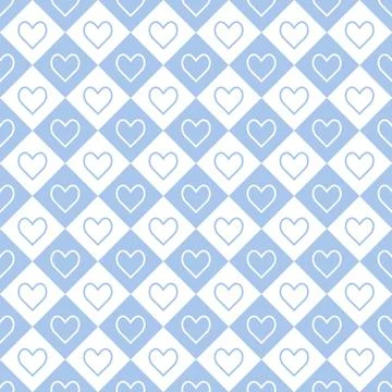 Blue White Heart Seamless Pattern Background Stock Illustration