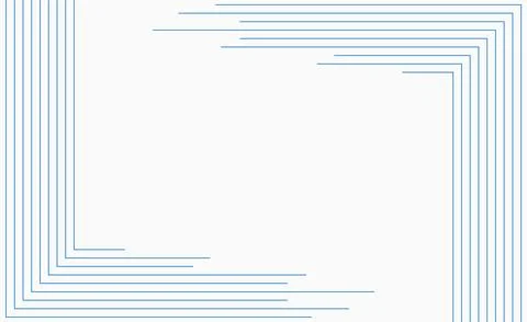 Blue white minimal linear frame abstract futuristic tech background Stock Illustration