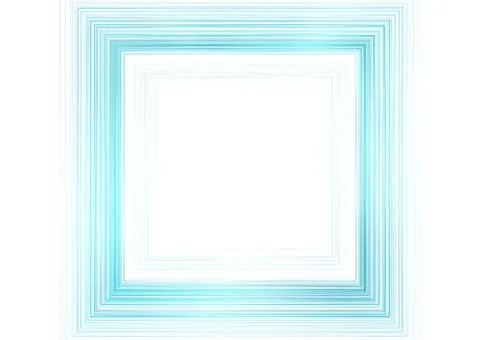 Blue white minimal linear square abstract futuristic tech background Stock Illustration
