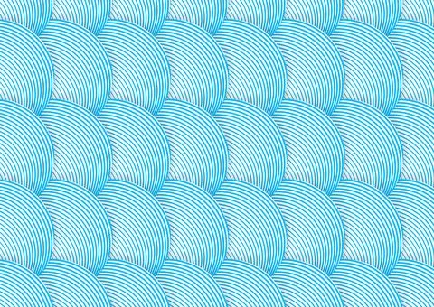 Blue white paper linear circles concept abstract geometric background Illustrazione stock