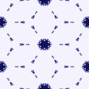 Blue white pattern in victorian style Stock Illustration