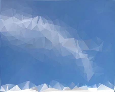 Blue White Polygonal Mosaic Background, Vector illustration, Creative Busines Illustrazione stock