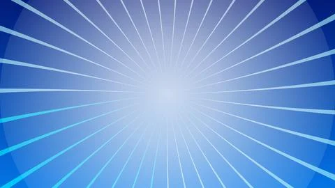 Blue White Radial Light Burst Abstract Background Stock Illustration