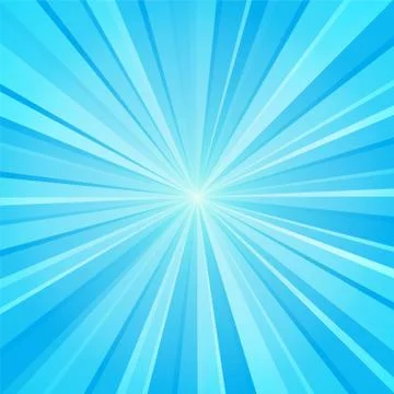 Blue white ray background Stock Illustration