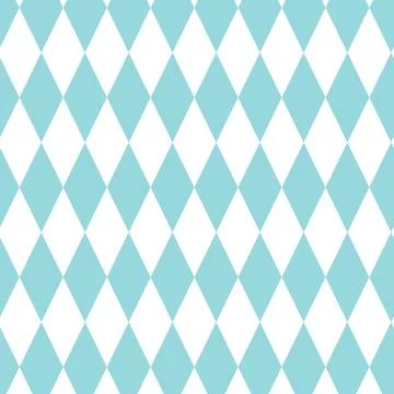 Blue white rhombus seamless pattern Illustrazione stock