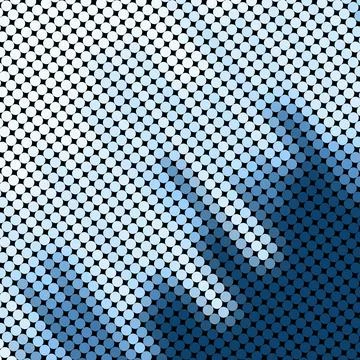 Blue-white  round shape pattern background Stock Illustration