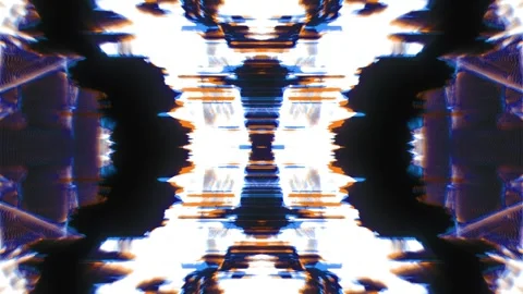 Blue White Scanline Grid Video stock 326717909