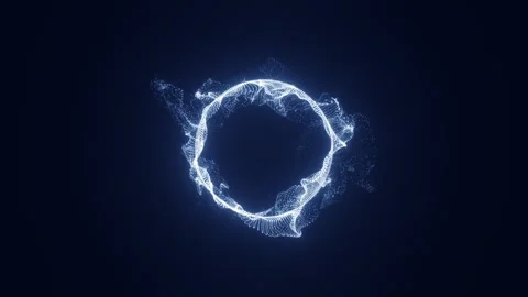 Blue-white sphere Stock Footage 295208974