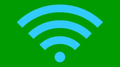 Blue wi fi green Video stock 195162802