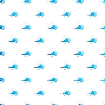 Blue wind gust minimal flat seamless pattern Stockillustratie