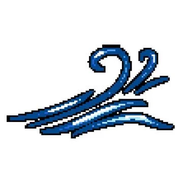 Blue wind symbol flowing representing natural air movement Stock Illustration