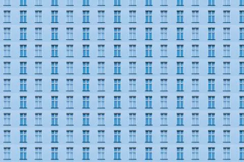 Blue window pattern for backgrounds Foto stock