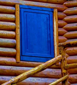 Blue window Stock Photos