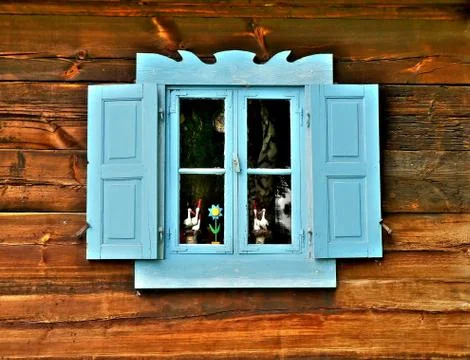 Blue window Foto stock