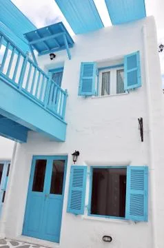 Blue window Stock Photos