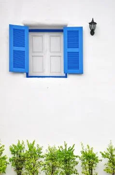 Blue window Stock Photos