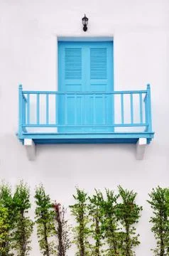 Blue window Stock Photos
