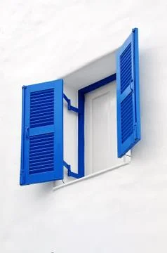 Blue window Stock Photos