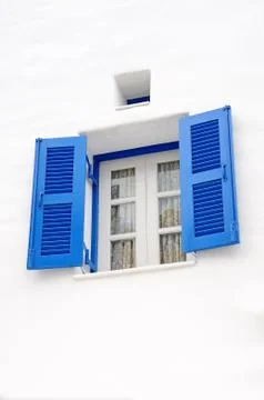 Blue window Stock Photos