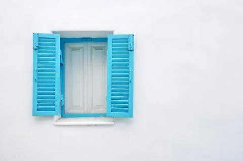 Blue window Stock Photos