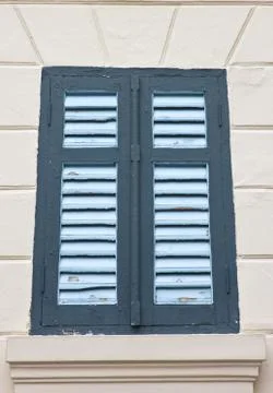 Blue window . Stock Photos