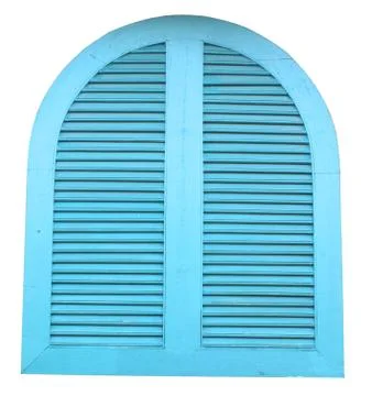 Blue  window on white background Stock Photos