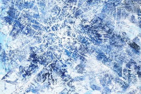 Blue winter abstract background Stock Illustration