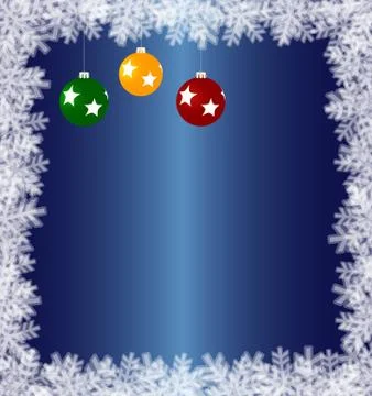 Blue winter background Stock Illustration