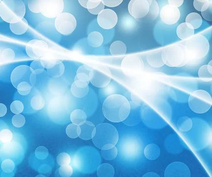 Blue winter bokeh background Stock Illustration