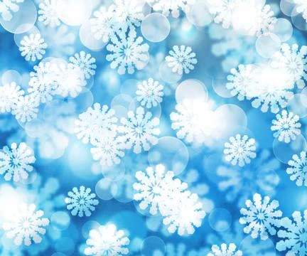 Blue winter bokeh background texture 스톡 일러스트