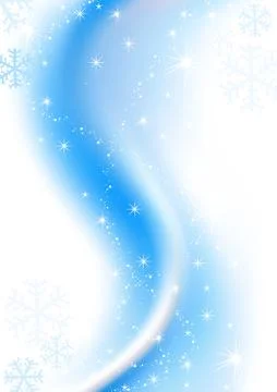 Blue Winter Christmas Stock Illustration