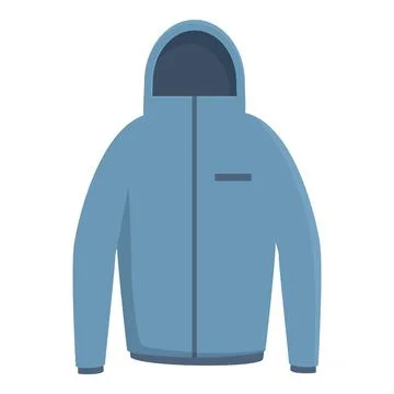 Blue winter jacket providing warmth and protection from elements 스톡 일러스트